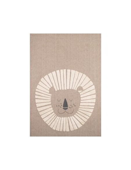 Nino-Tapis enfant lion beige
