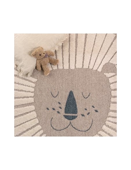 Nino-Tapis enfant lion beige