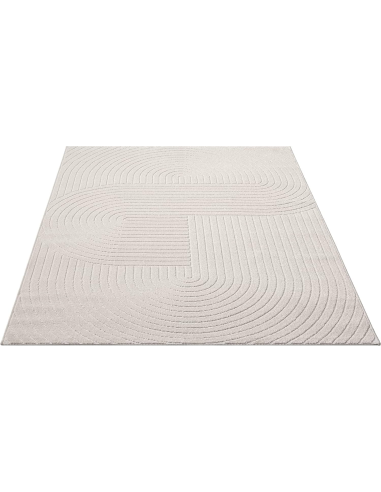 Tapis Moderne ELIO crème à motif géometrique