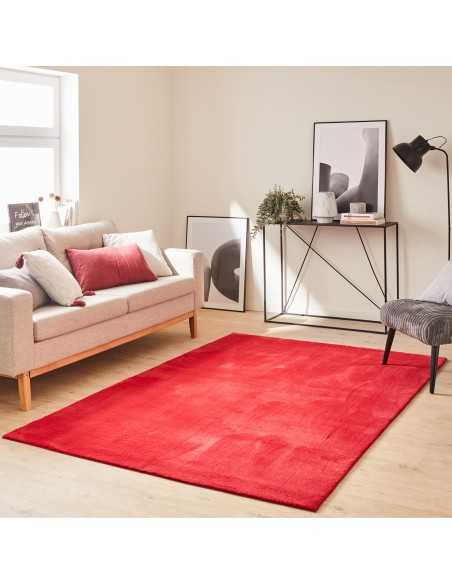 Loft rouge à poils doux