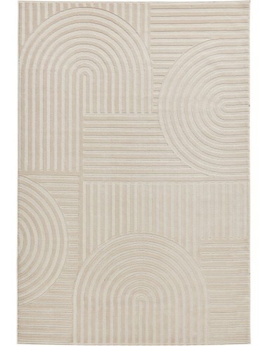 Tapis Kasbah 1040 Crème à motif  graphique élégant