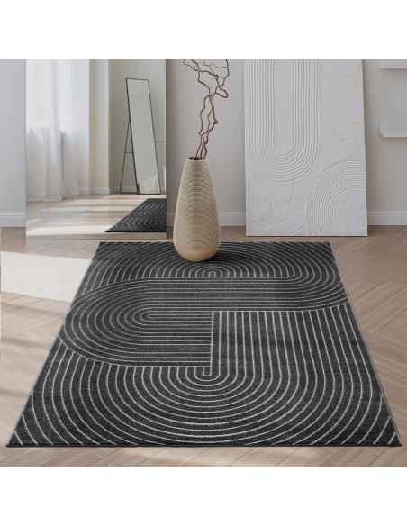 copy of Tapis Moderne ELIO crème à motif géometrique