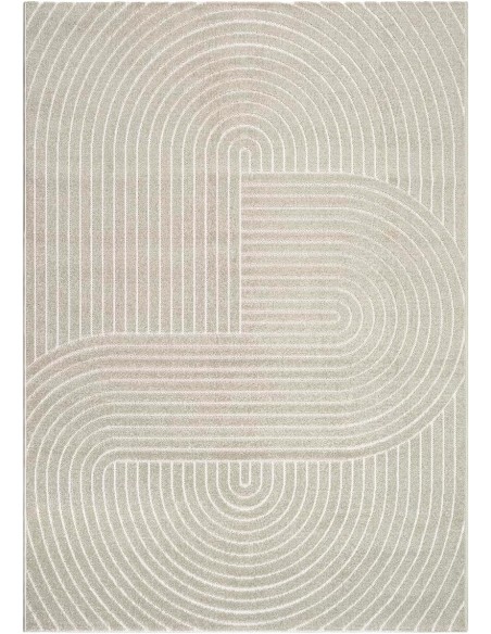 Tapis Intérieur/Extérieur Moderne TENERIFE Beige à motif géométrique