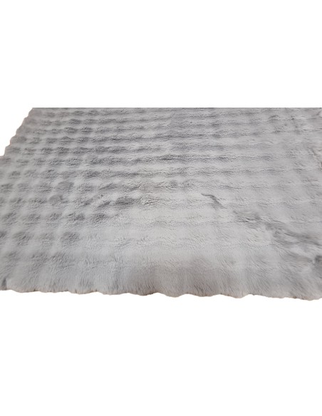 Tapis extra Doux BUBBLE Gris clair à relief