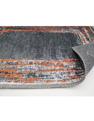 Tapis Lavable gris et rouge Tapis Lavable gris et rouge