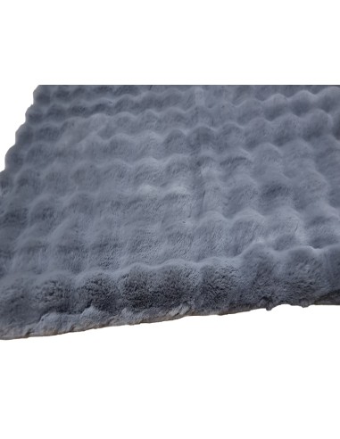 Tapis extra Doux BUBBLE Anthracite à...