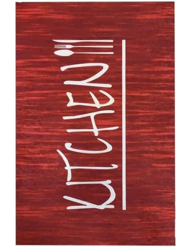 Black Printed Kitchen Rug – Stylish...