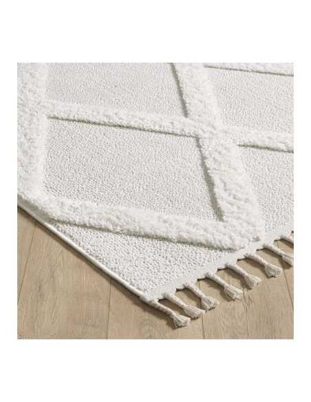 FIESTA - Tapis berbère blanc cassé