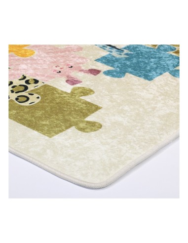 Tapis Enfant Puzzle Beige