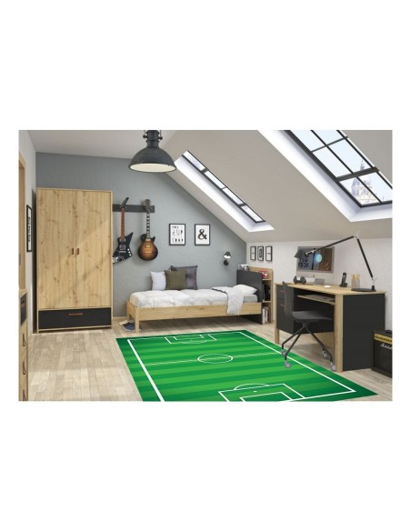 Tapis chambre ado SOCCER Vert