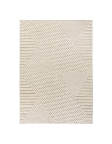 COSY 160C - Tapis crème avec motifs géométriques