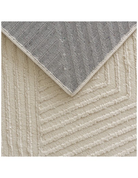 COSY 160C - Tapis crème avec motifs géométriques