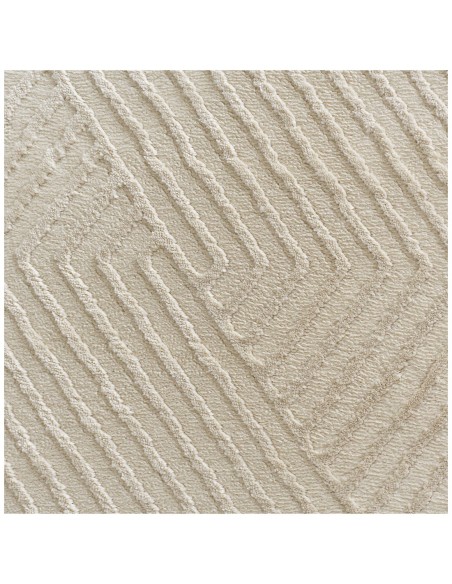 COSY 160C - Tapis crème avec motifs géométriques