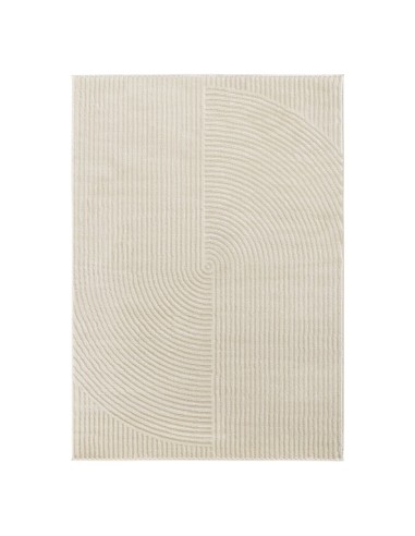 COSY 159C - Tapis crème avec motifs géométriques