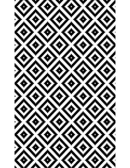 Tapis de salon Black White