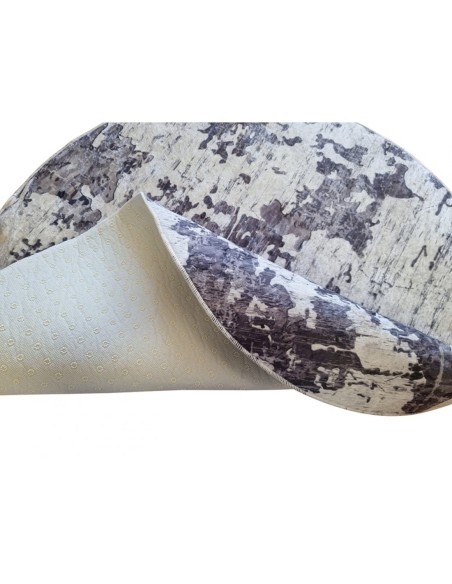Tapis Rond Gris