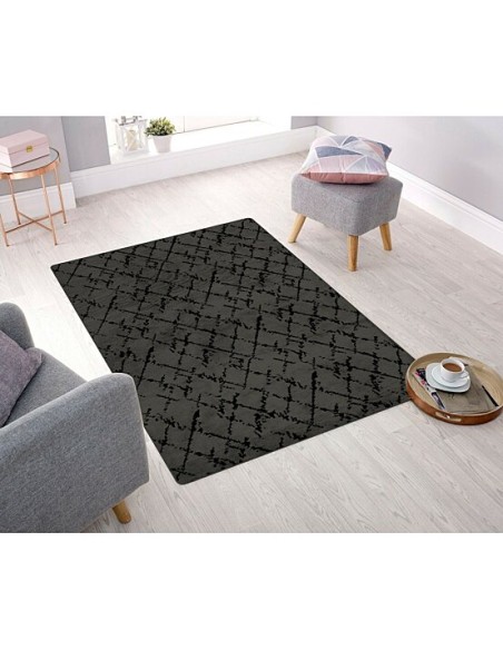 Tapis salle de bain Vera 80 X 150 Cm - Anthracite