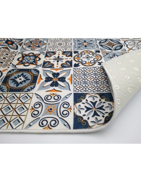 Tapis de Cuisine Carreaux de Ciment