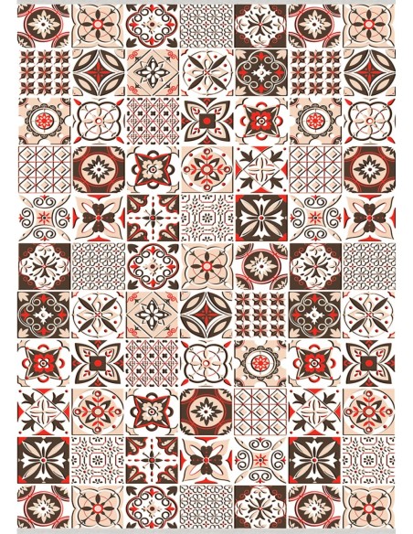 Tapis de Cuisine ou salle de bain Carreaux de Ciment