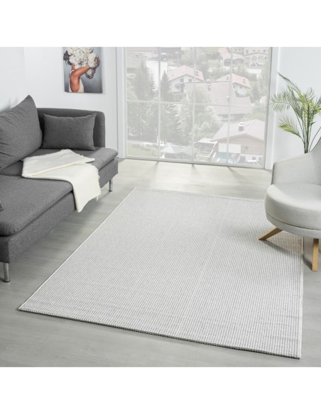 Tapis de salon ADA Gris/Ecru