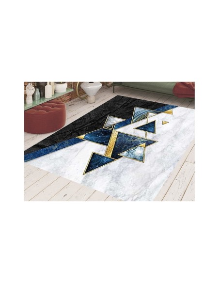 Tapis SYMETRIE Bleu