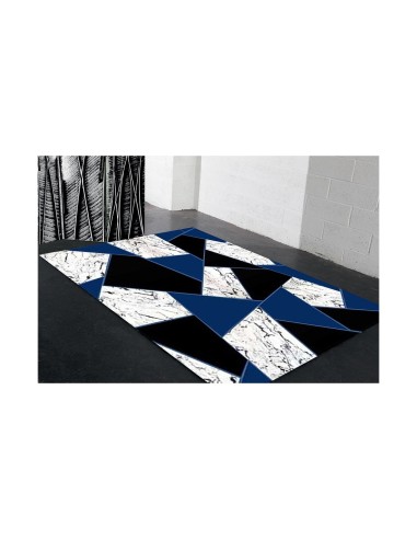 Tapis DJAM Noir/Bleu