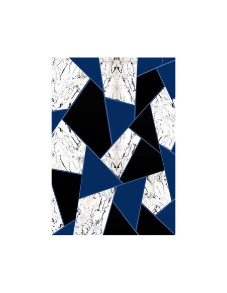 Tapis DJAM Noir/Bleu