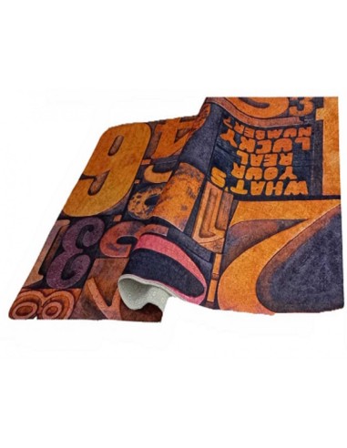 Tapis NUMBER Beige/Marron