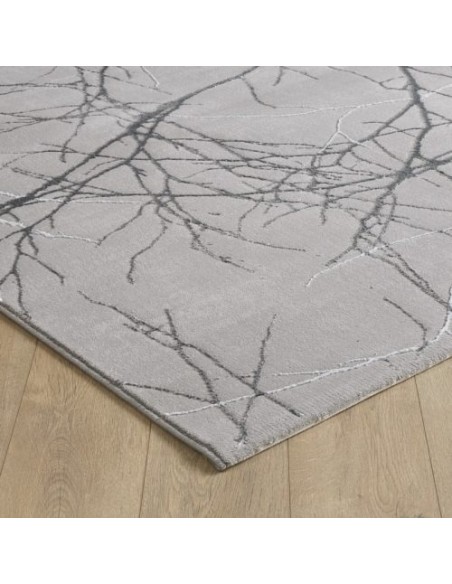 DUBAI Gris argent - Tapis marbre Gris argenté