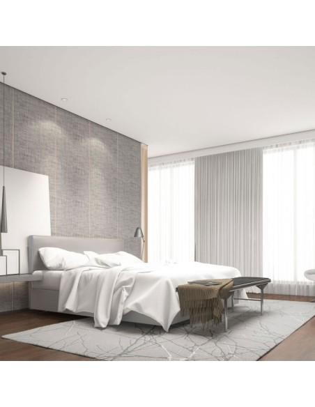 DUBAI Gris argent - Tapis marbre Gris argenté