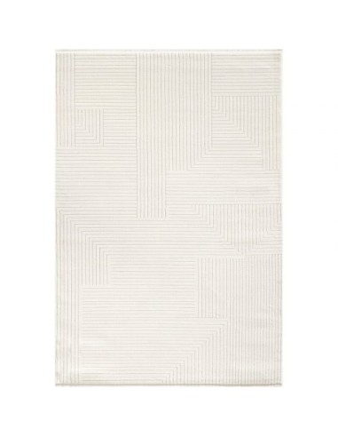 PERLA 68 - Tapis géométrique crème