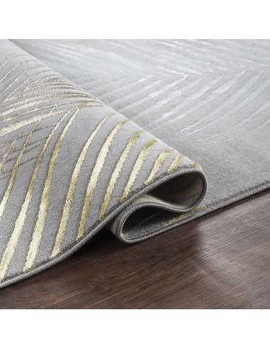 DUBAI 51 Feuille - Tapis feuille gris... DUBAI 51 Feuille - Tapis feuille gris...