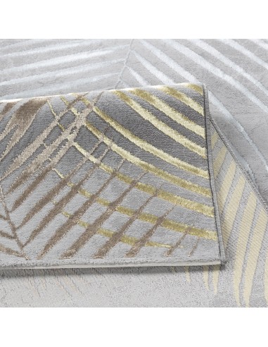 DUBAI 51 Feuille - Tapis feuille gris... DUBAI 51 Feuille - Tapis feuille gris...