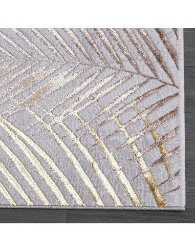 DUBAI 51 Feuille - Tapis feuille gris... DUBAI 51 Feuille - Tapis feuille gris...
