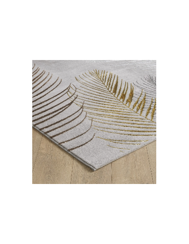 DUBAI 51 Feuille - Tapis feuille gris... DUBAI 51 Feuille - Tapis feuille gris...