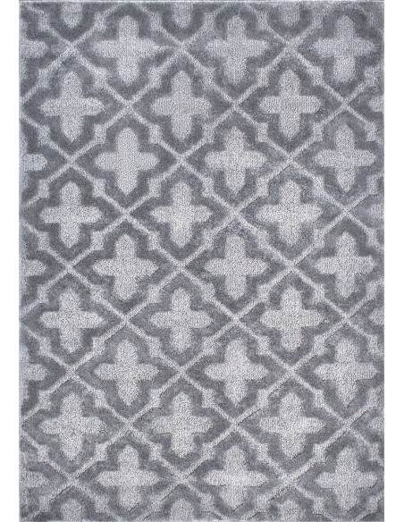 Harmony 917 gris - Tapis de salon géométrique crème