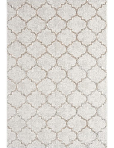Tapis Studio Quadrilobe beige Motif...