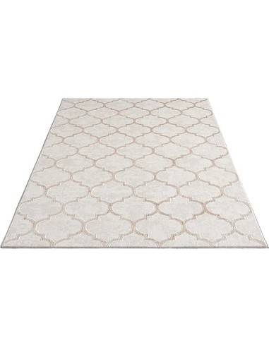 Tapis Studio Quadrilobe beige Motif...