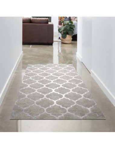 Tapis Studio Quadrilobe Gris Motif...