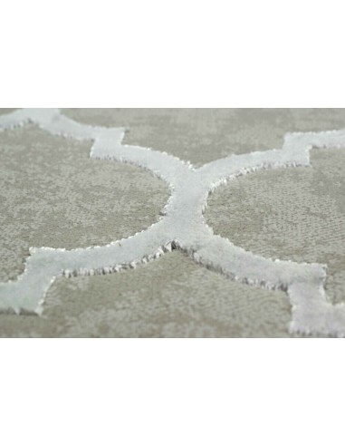 Tapis Studio Quadrilobe Gris Motif...