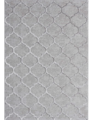 Tapis Studio Quadrilobe Gris Motif...