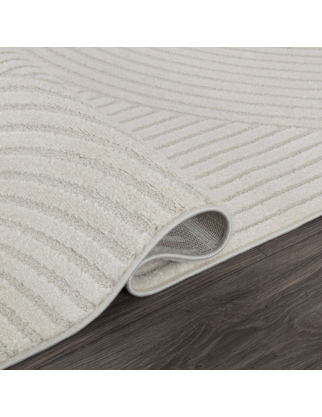 Monaco  52 - Tapis à motif géometrique couleur crème