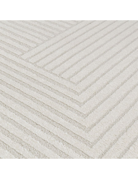 Monaco  53 - Tapis à motif géométrique couleur crème