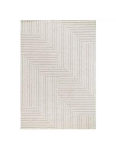 Monaco  53 - Tapis à motif géométrique couleur crème