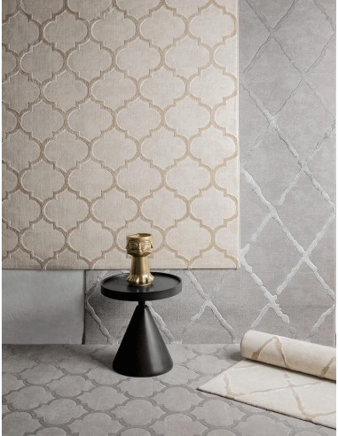 Tapis Studio gris Motif Berbère losanges