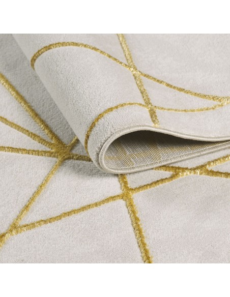 TAPIS CRÈME AVEC MOTIF DORÉ