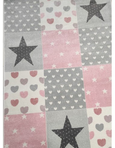 Tapis enfant motif étoilé multicouleur