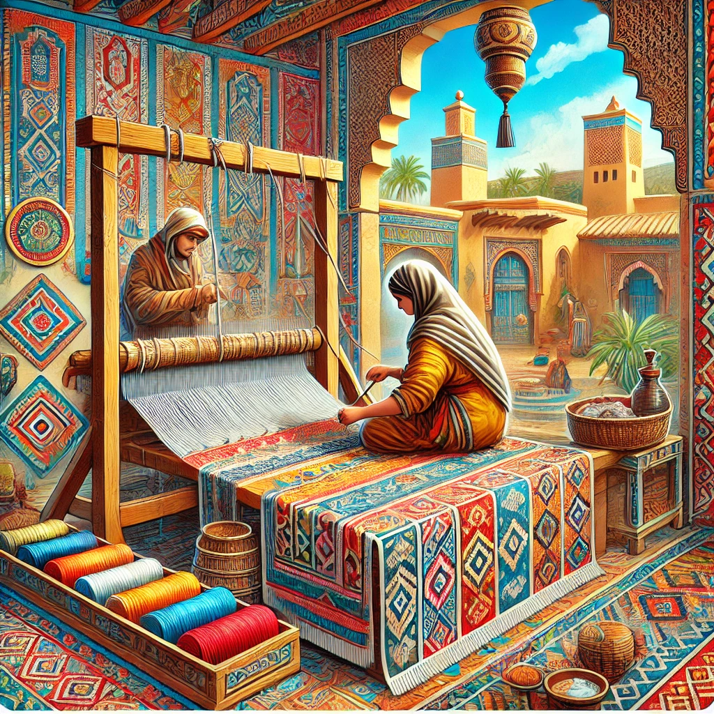 fabrication tapis berber au maroc